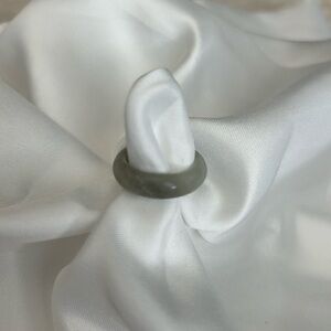 Size 5.25 // Natural Jade Ring - New/Unworn